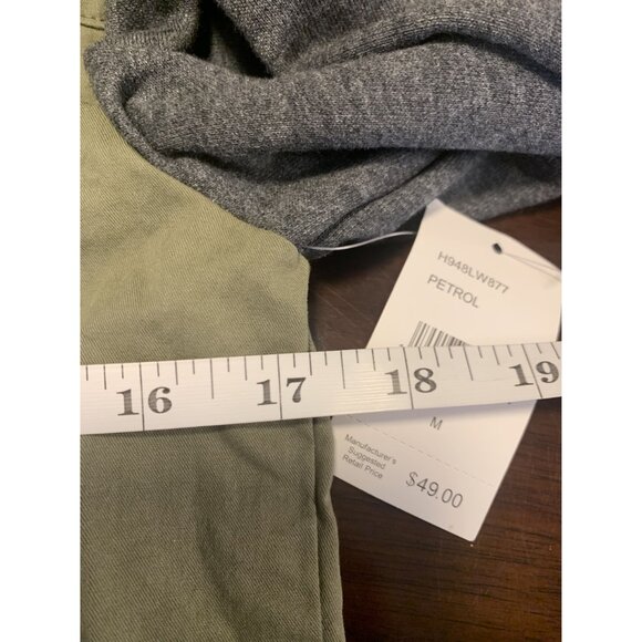 NWT Hudson Boys Hooded Cotton Hybrid Shirt M Casual Style 2 Front Pockets - Picture 5 of 9